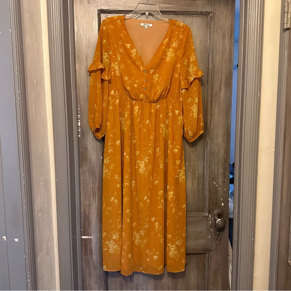 Madewell Fall Floral Maxi Dress